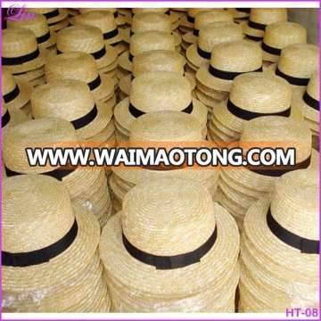 wholesale selling customs band promotion straw boater hat cheap_Sell