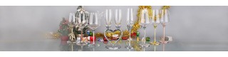 fancy wedding cocktail flutes crystal glass with colorful stem elegant wine Martin glass from China _Sell