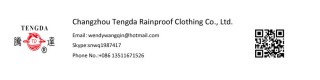 factory price OEM 210T polyester pongee PU coating raincoat_Product