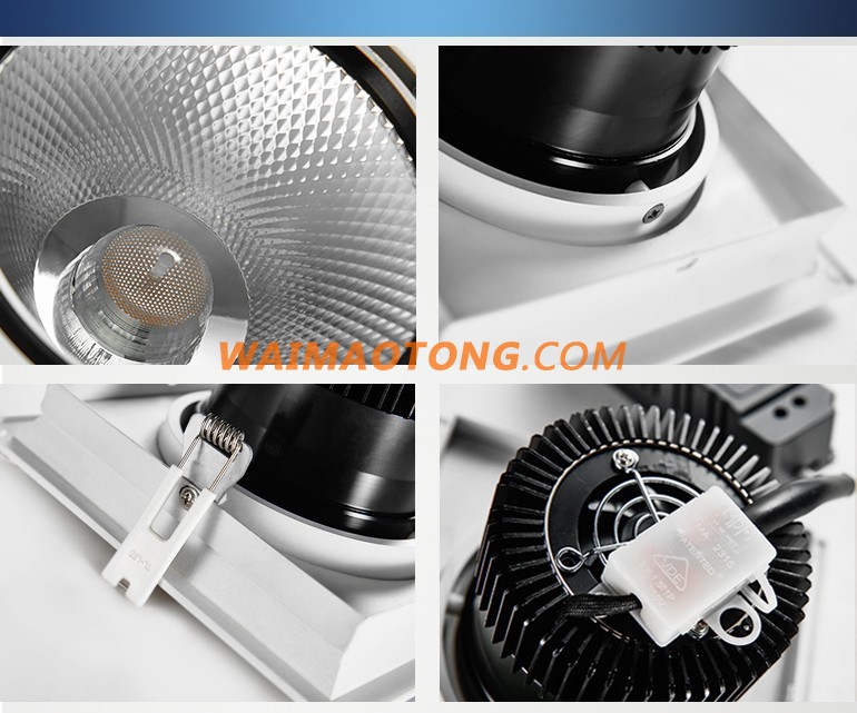 High quality 50w cob led grille light for home school and office lighting