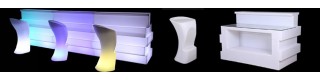 marketing popular plastic lighting bar/hotel/nightblub/pub funiture arc shaped counter_Product