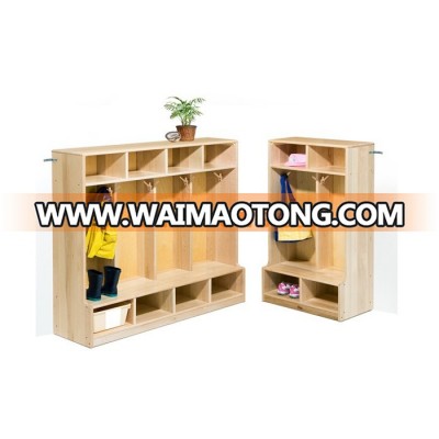 Best Selling Wooden Daycare School Furniture Children Bedroom Clothes Cabinet With Drawers Productproduct