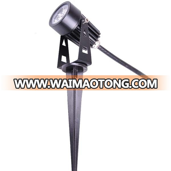 3w rgb ip65 spike led garden light