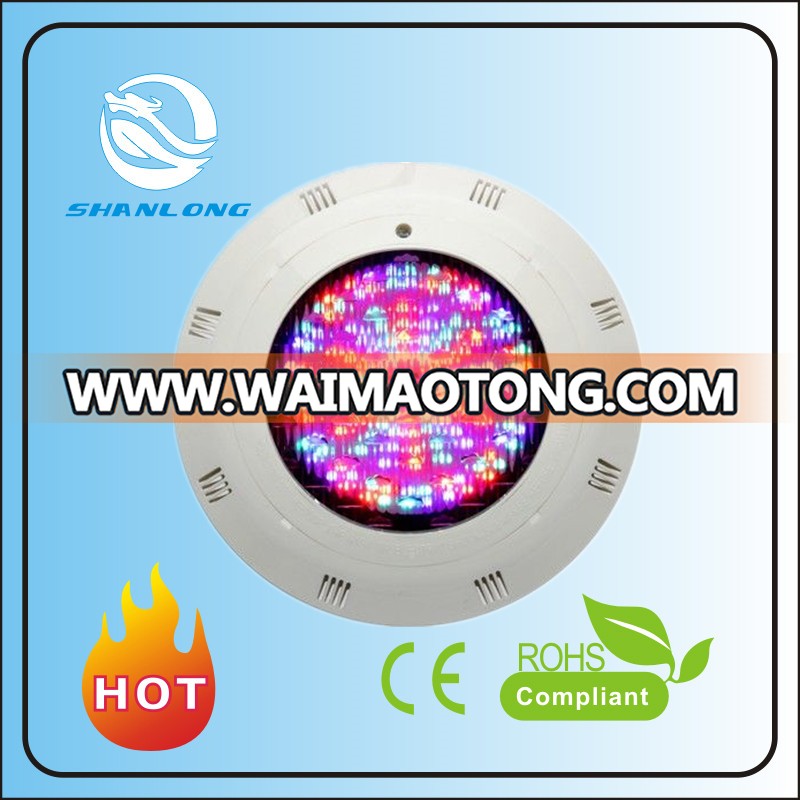 ABS material cover wall mounted type 100% waterproof led underwater light for swimming pool