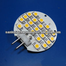 FR-4 PCB 10-30VDC 12SMD 5050 Ra>80 EMC 2.4W G4 LED Light