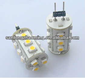 FR-4 PCB 10-30VDC 12SMD 5050 Ra>80 EMC 2.4W G4 LED Light