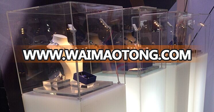 New design jewelry display case led lights 3w standing jewelry display showcase led light lights