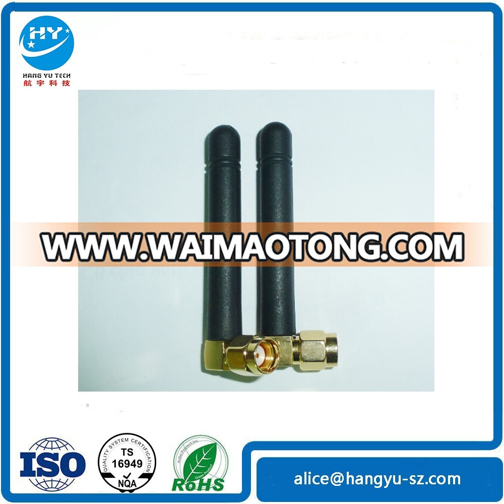 Hangyu Factory Supply 2dBi 868MHz Small Rubby Antenna RPSMA Connector