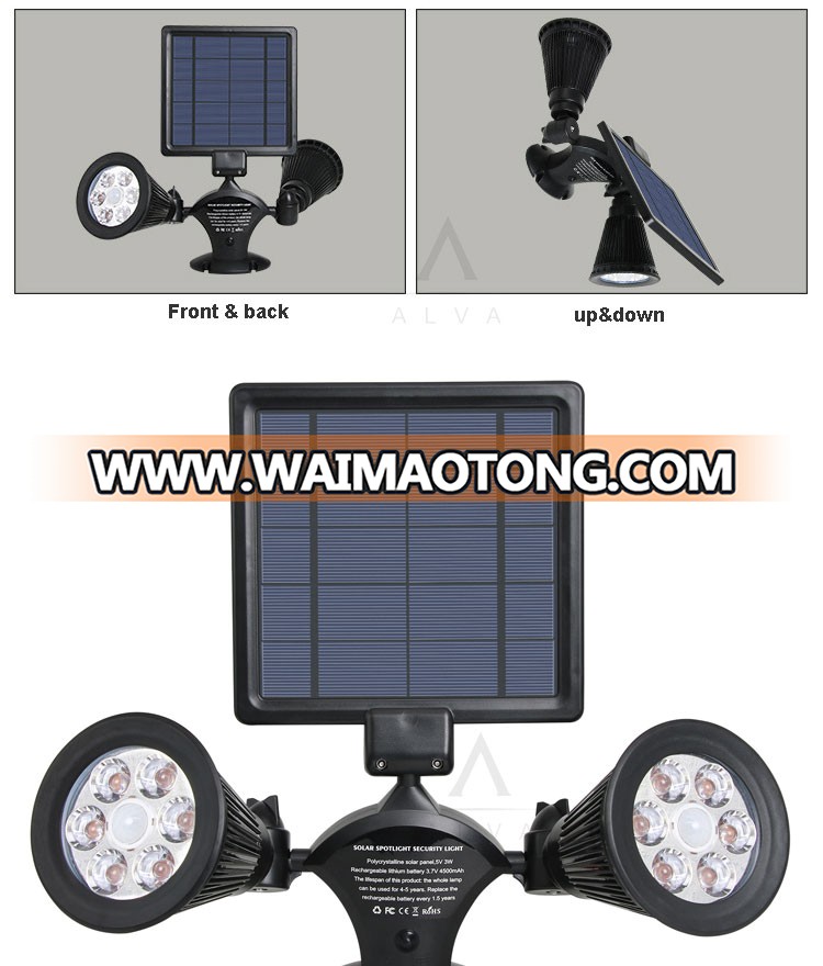 Zho<em></em>ngshan factory wireless solar charge wall light led outdoor garden solar light lamp