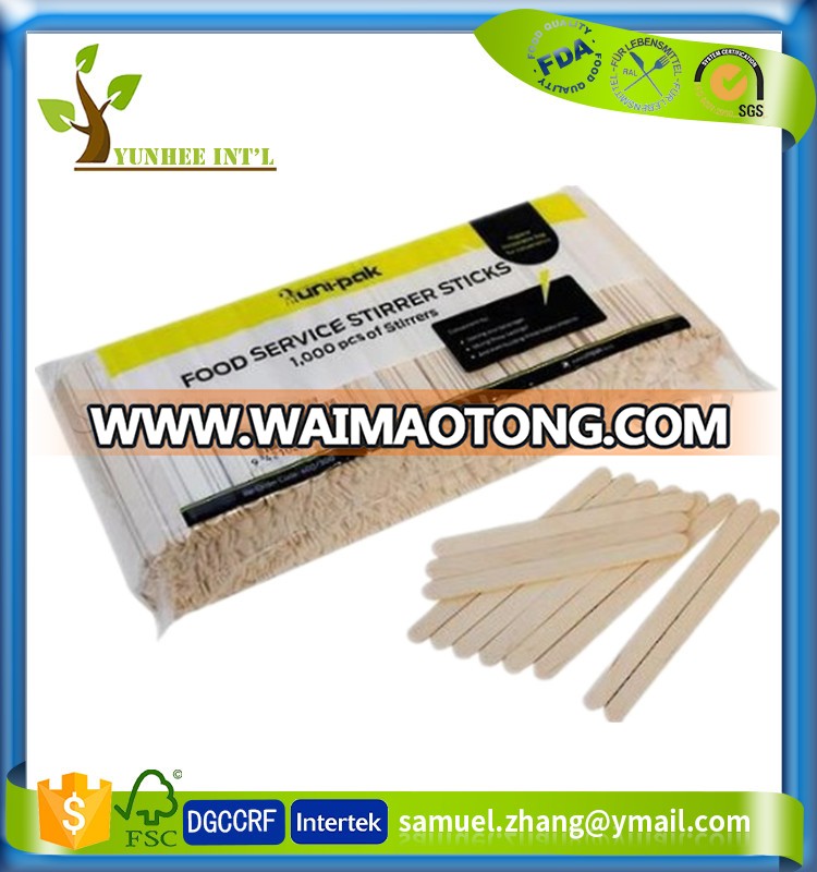 Beverage Tea Drinking Coffee Disposable Birch Wood Stirrer