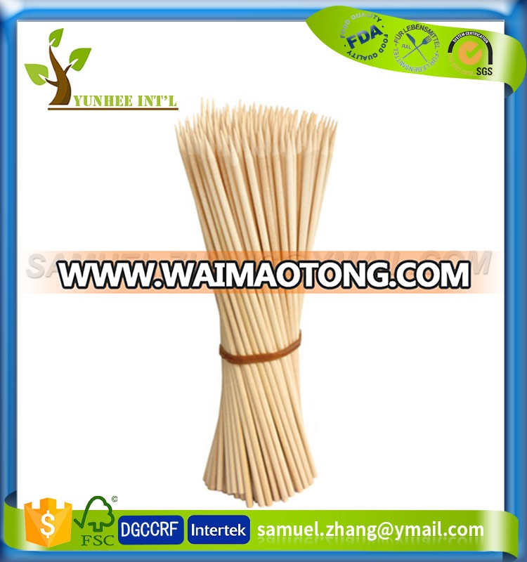 Food Grade Disposable BBQ Birch Wood Skewer