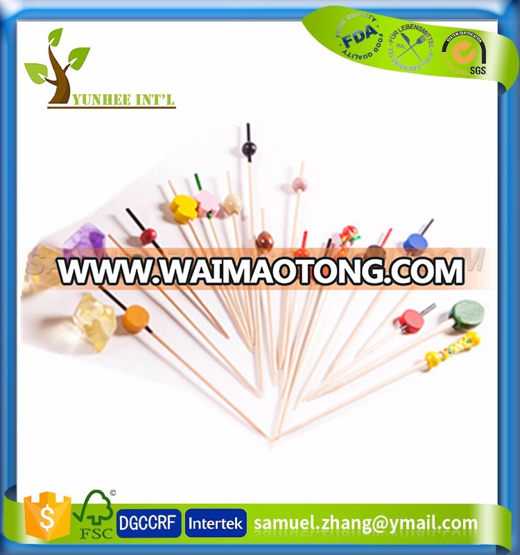 Gun Shape Finger Food Skewer Bamboo Paddle Skewer