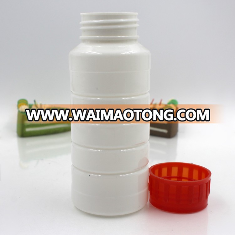 Shenzhen supplier round white spiced salt 300ml PET plastic bottle for food packaging