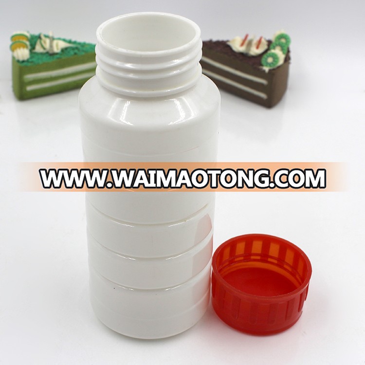 Shenzhen supplier round white spiced salt 300ml PET plastic bottle for food packaging