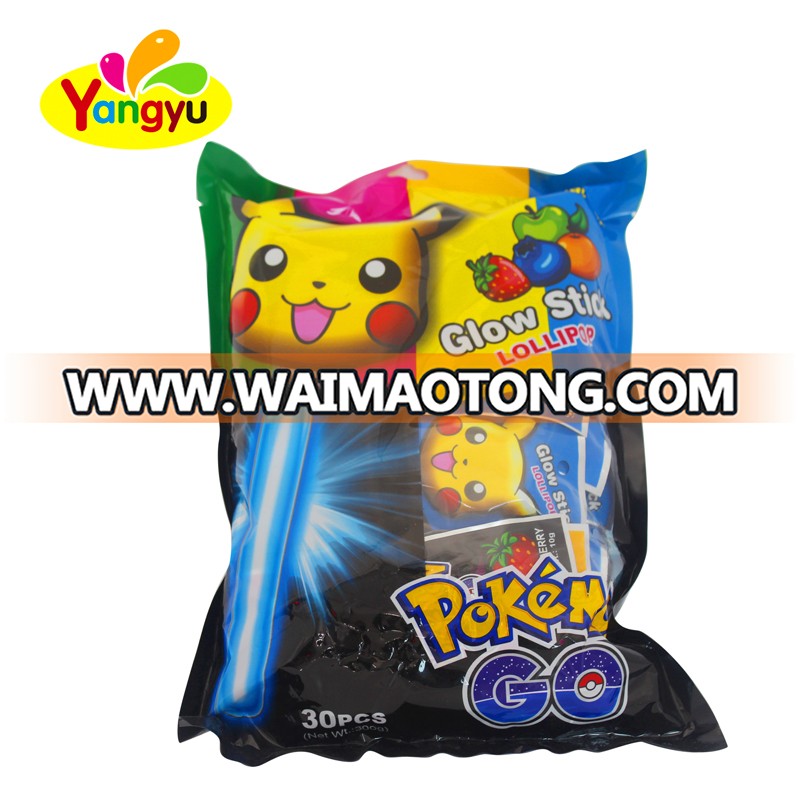 Pikachu Glow Lollipop Candy