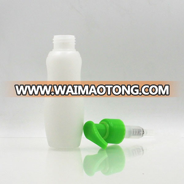 Customized white HDPE round 100ml plastic sunscreen bottle for body lotion