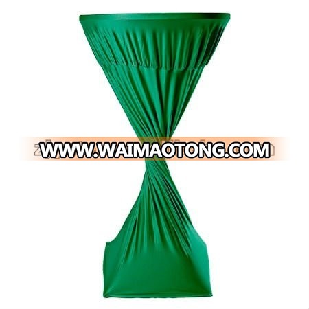 turquoise cocktail table stretch cover/lycra table cover/spandex table cover/lycra table cloth/table cover