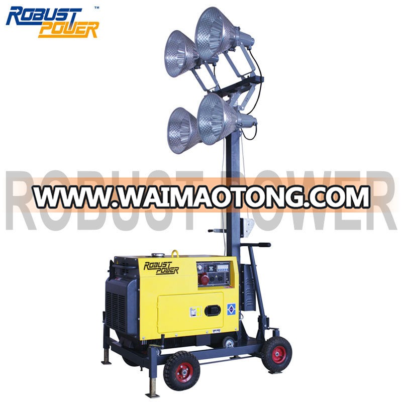 RPLT-1600B 5kw diesel engine small portable lighting tower