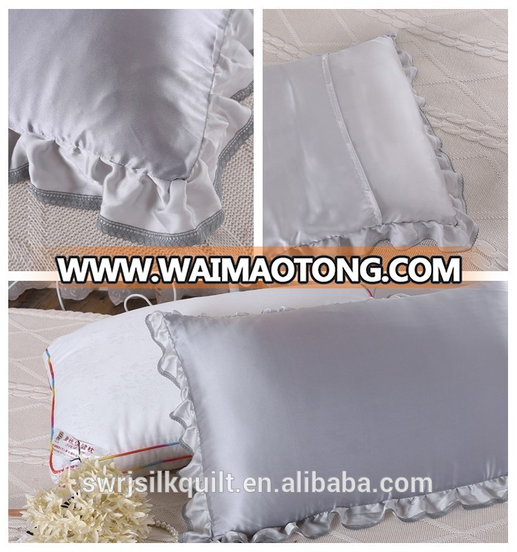 wholesale 100% silk pillowcase gray mulberry silk pillow case