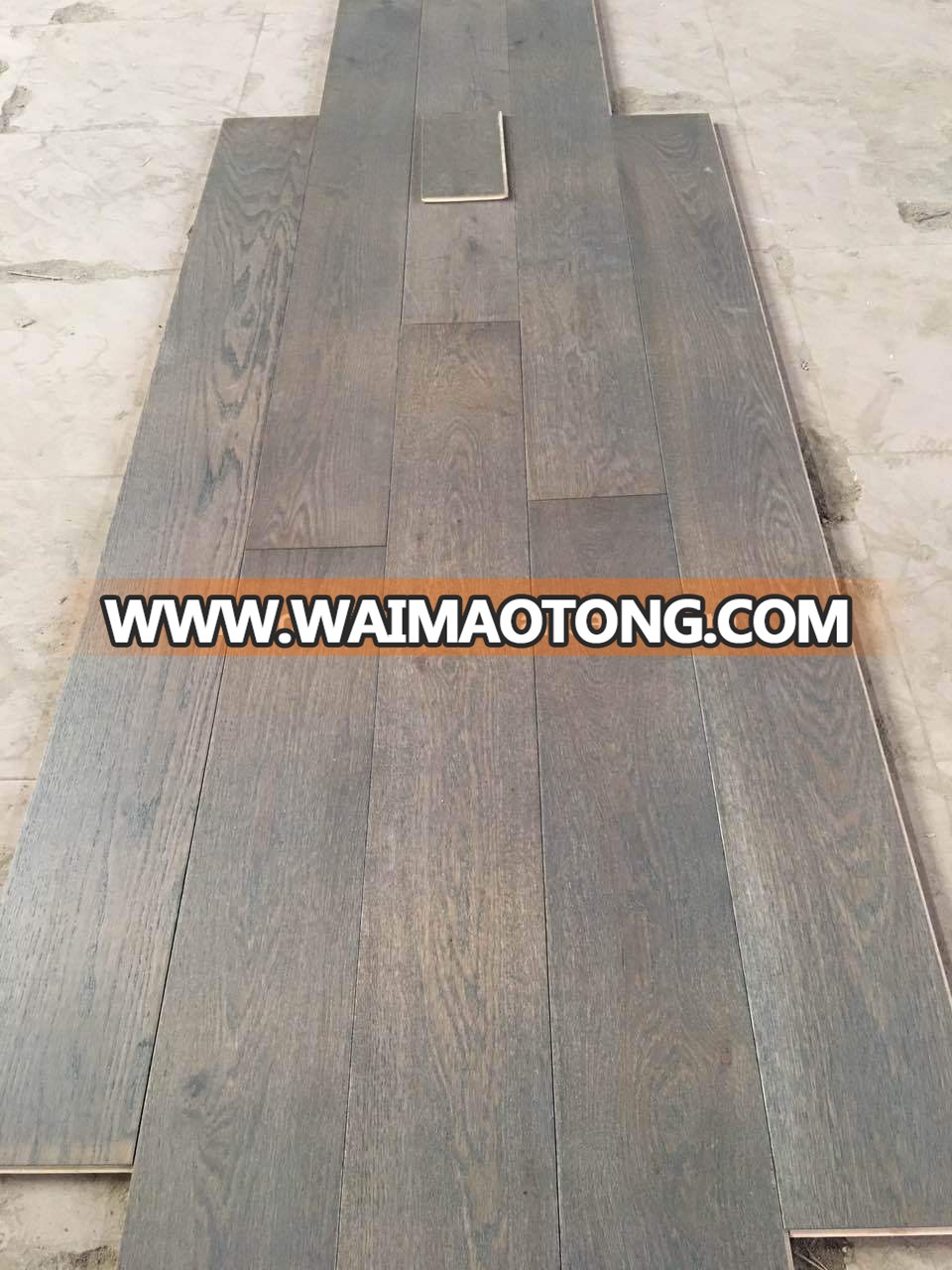 90mm narrow strip grey oak engineered flooring