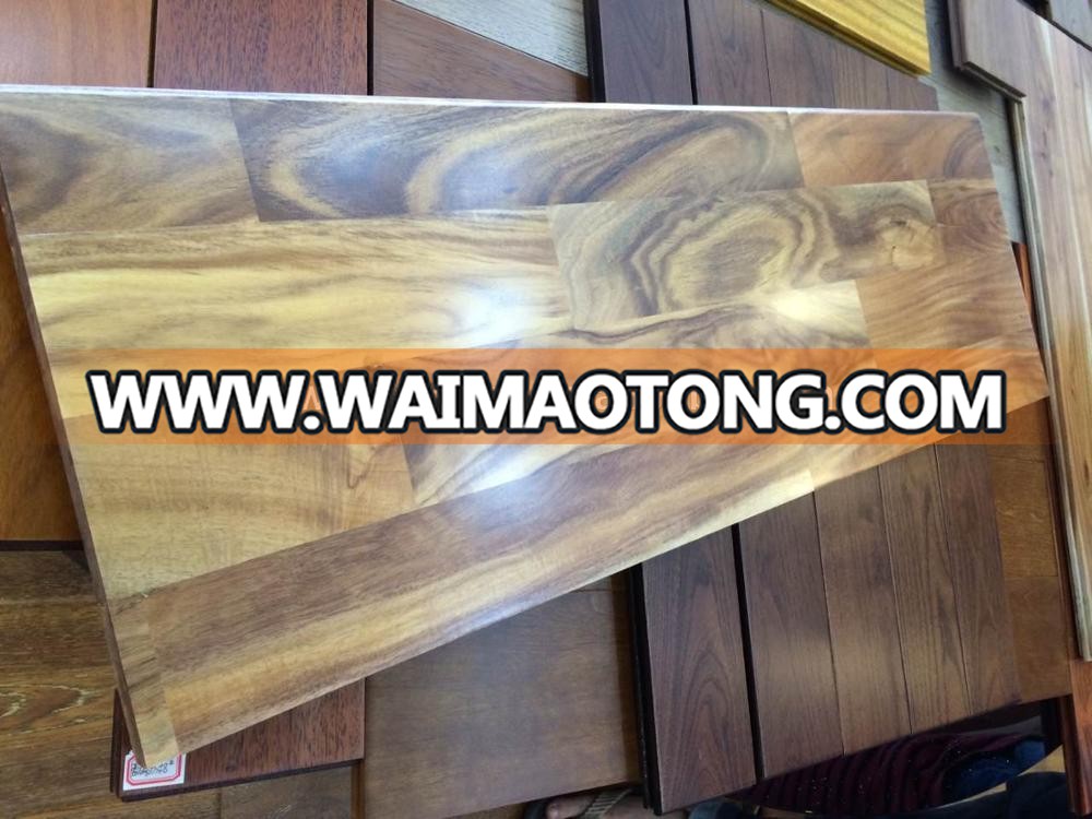 natural acacia walnut wood stair step covers