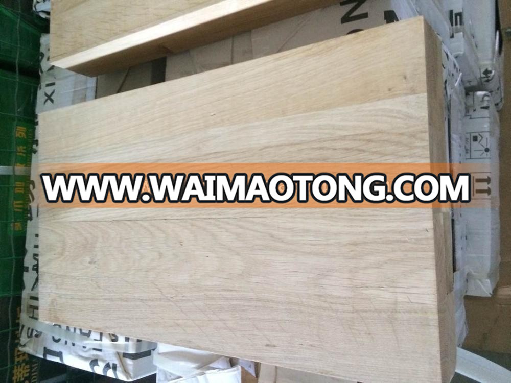 unfinished white oak wood stair treads cover and risers from Guangzhou Factory