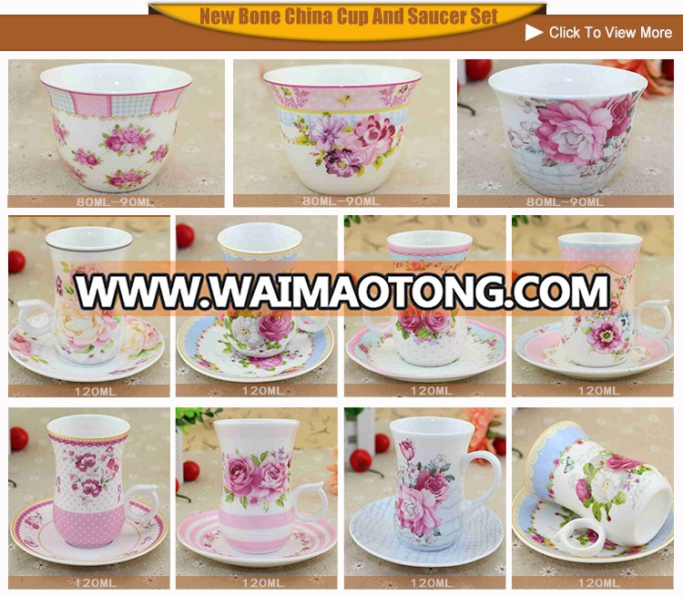 fine bone china perso<em></em>nalized ceramic tea cup and saucer set