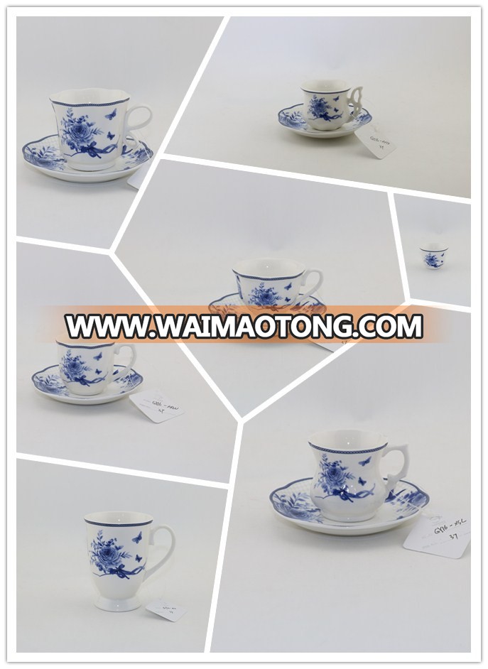 delicate design artwork enamel ceramic arabic coffee cups