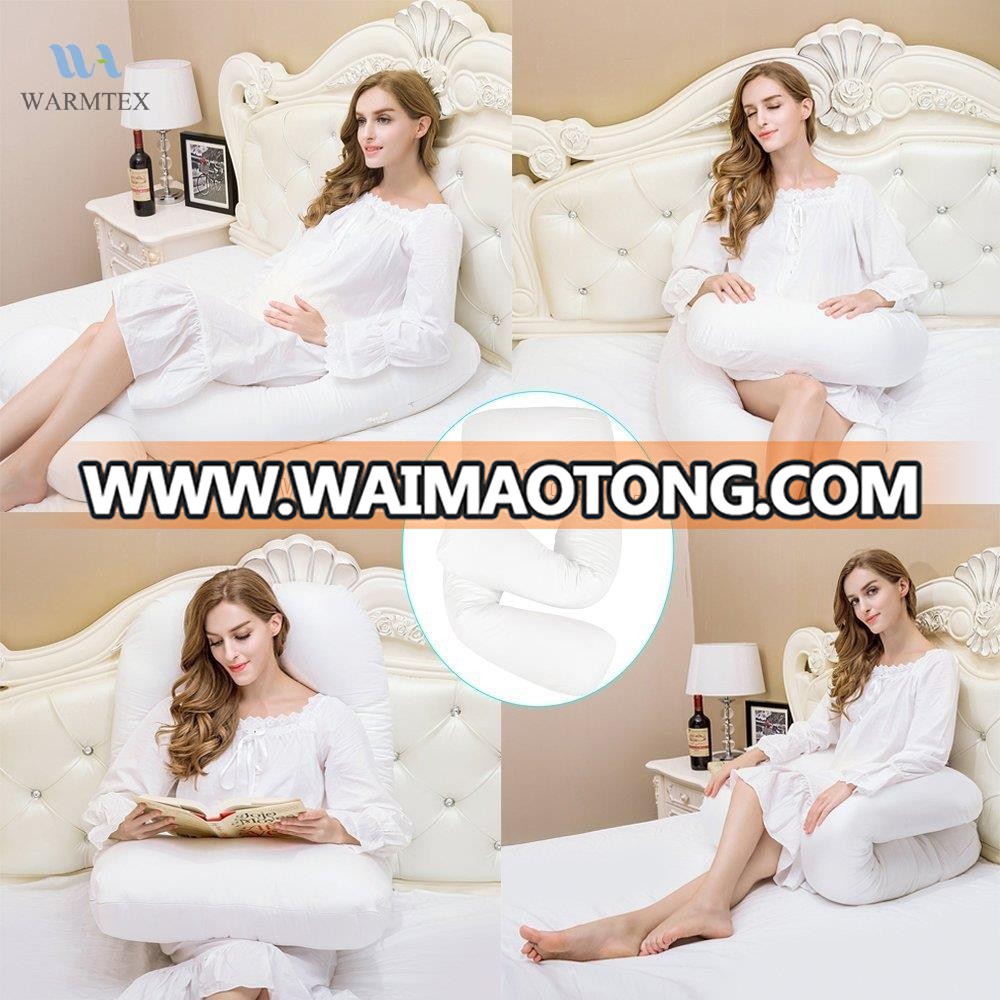 TOP1 new bamboo cover U Shaped body Pregnancy Pillow with Zippered Pillow Encasement Pillow Protector