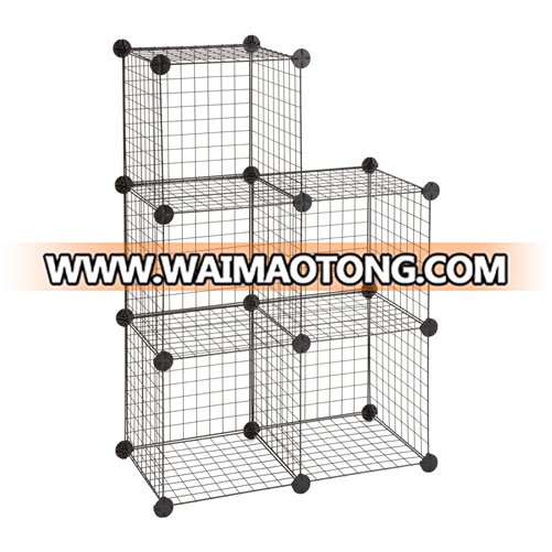 Best Selling Stackable Black Wire Storage Cubes