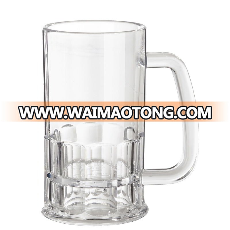 Cheap Customized Plastic Beer Mug WIth Customized Logo, Durable PC Plastic Beer Mug