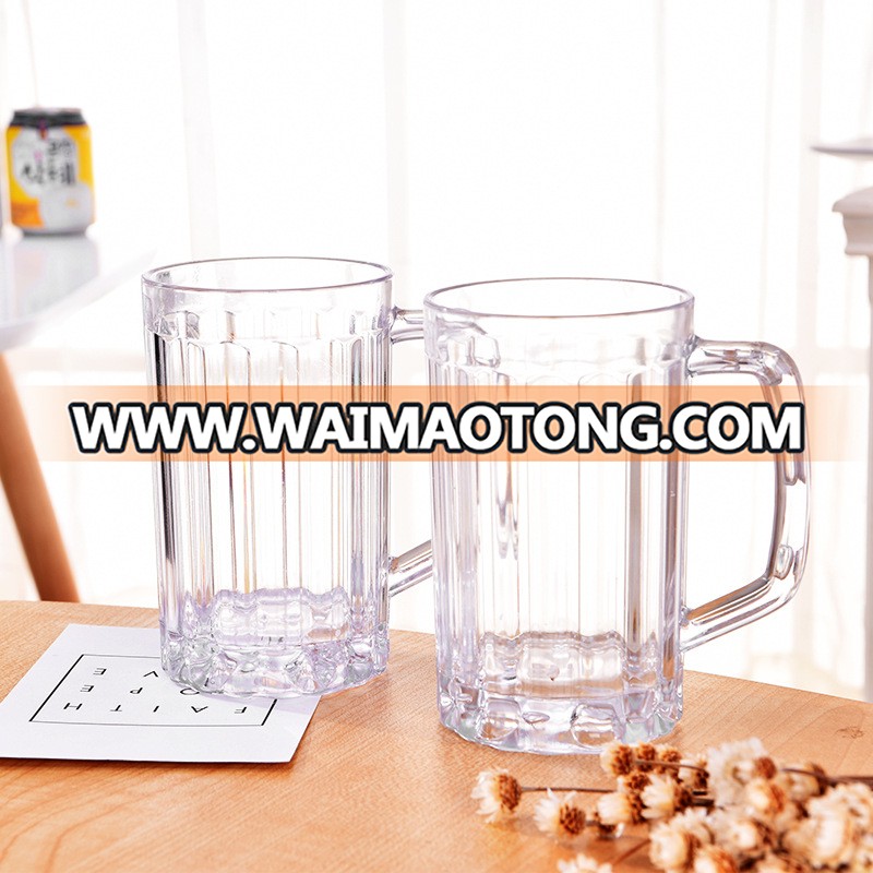 Cheap Customized Plastic Beer Mug WIth Customized Logo, Durable PC Plastic Beer Mug