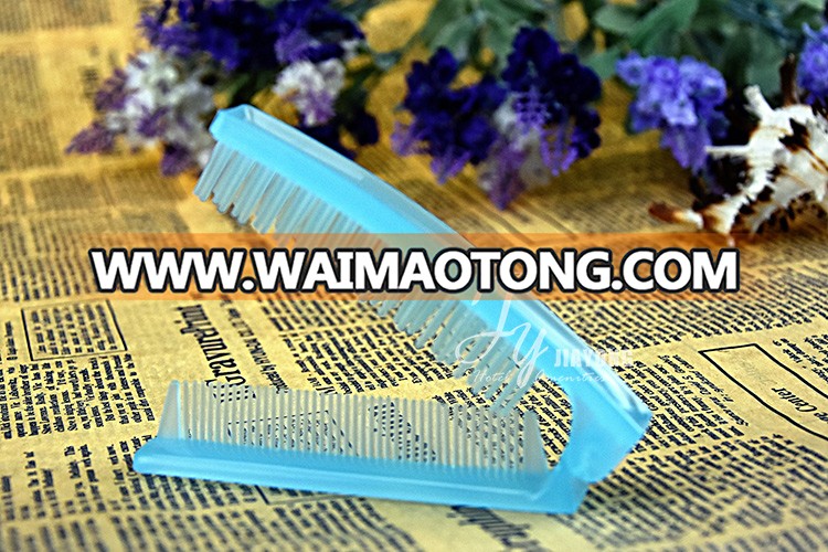 Various types of travel hair comb plastic hotel folding pocket comb