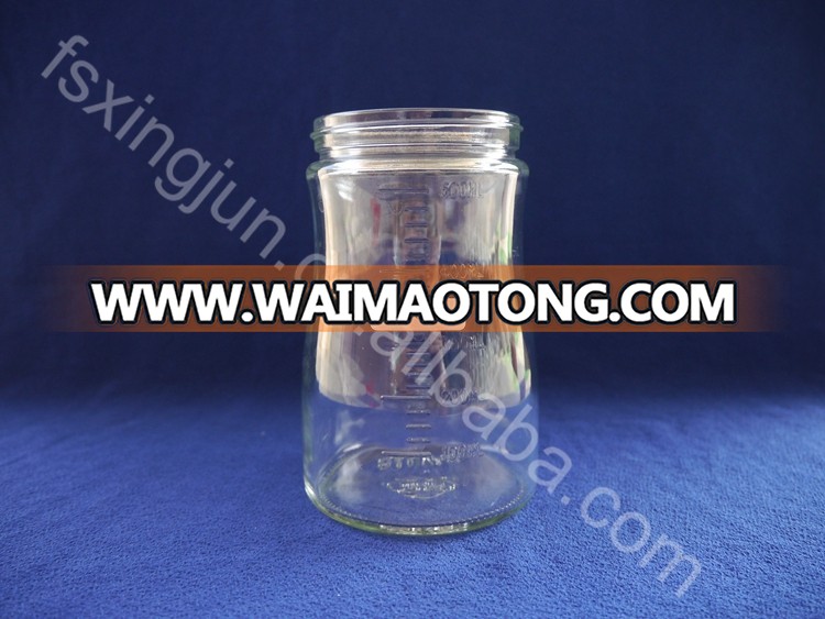 New product large 600ml wide mouth calibrated airtight ho<em></em>ney storage food co<em></em>ntainers with lid