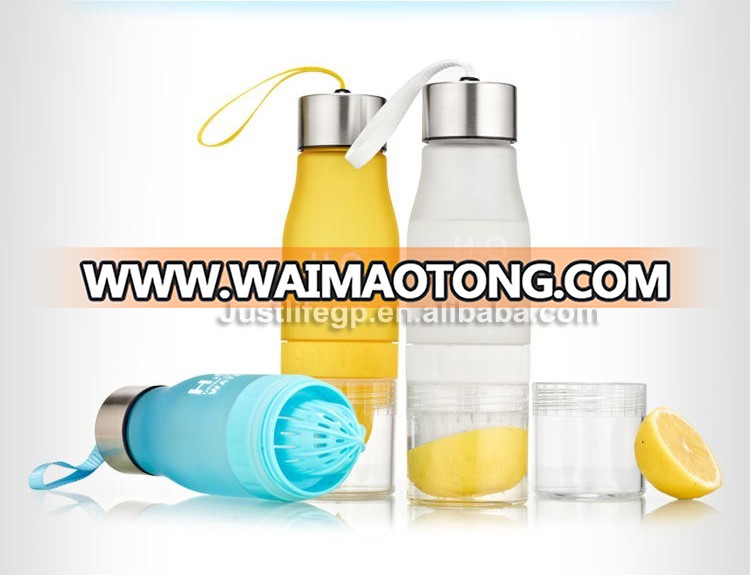 650ml plastic lemon juicer water bottle