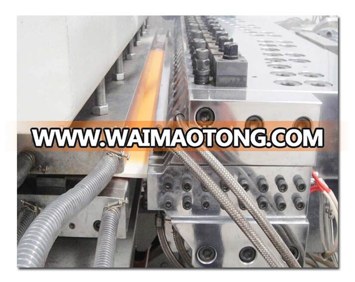 Special novel for crust foam board extrusion line with PVC