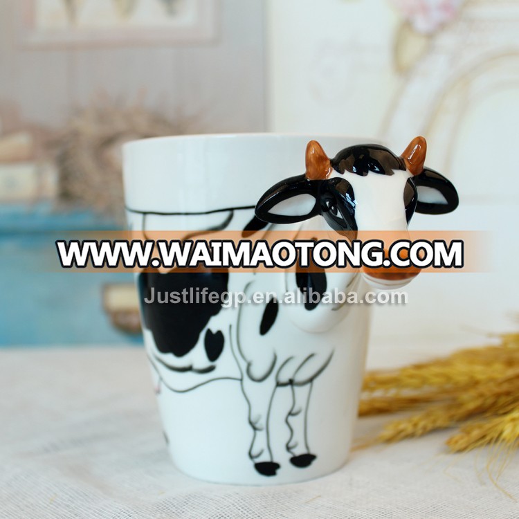 Cute animal style artistic drinking water cup promotio<em></em>nal ceramic cup