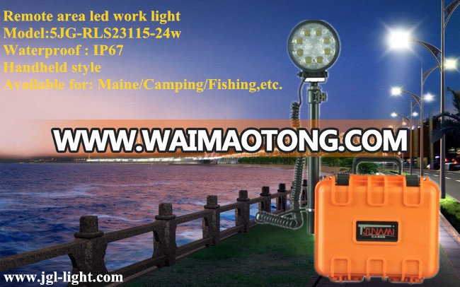 led high mast lamp Rechargeable 24w led work light waterproof outdoor lighting