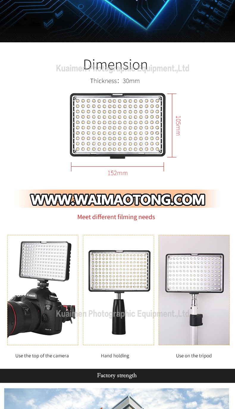 Battery Operated Portable 160 leds Led Video Light Camera led Shooting Light Small Photographic Studio Light