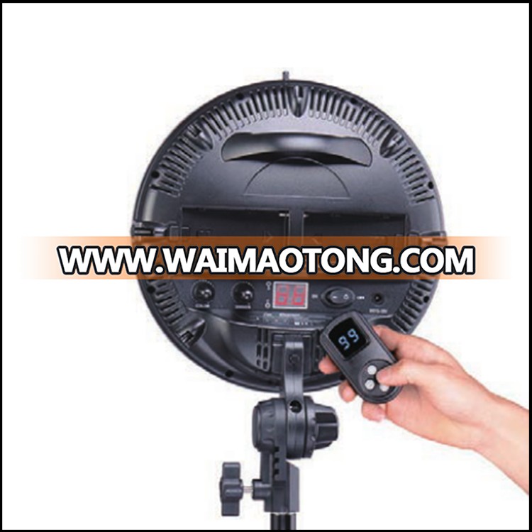 Wholesale Round Led Video Light Studio Light Remote Co<em></em>ntrol Dayliht Make Up Led Light PT-800S kit