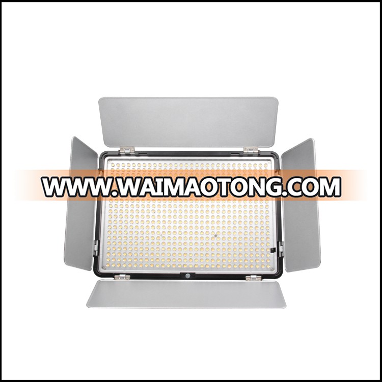 Hot selling KM-600A Ajustable Led Video Light with silent touch &LCD display