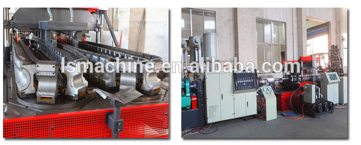 Expander machine for double wall bellows tubing equipment