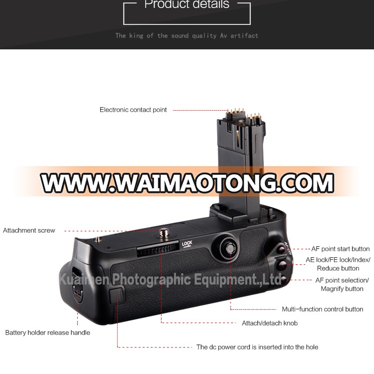 Factory Hot Selling Digital Camera Battery Grip LP-E6 Replacement Handle Battery Grip For Canon EOS 5D MarkIII 5D3 Accessories