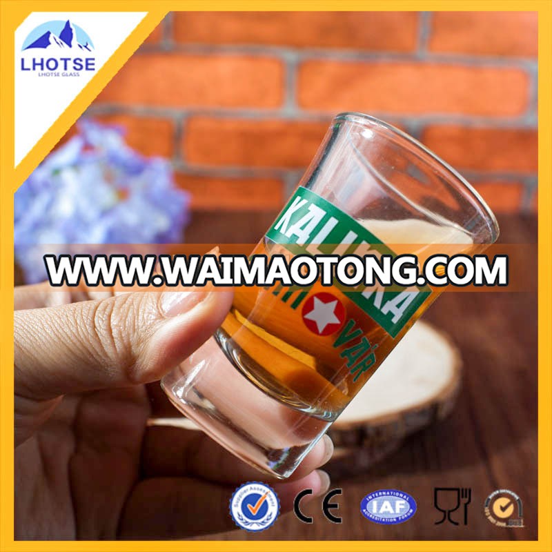 42ml High Quality Shot Glass With Heavy Bottom From Faqiang Glass Factory