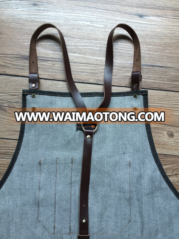 custom heavy duty engineering uniform apron denim