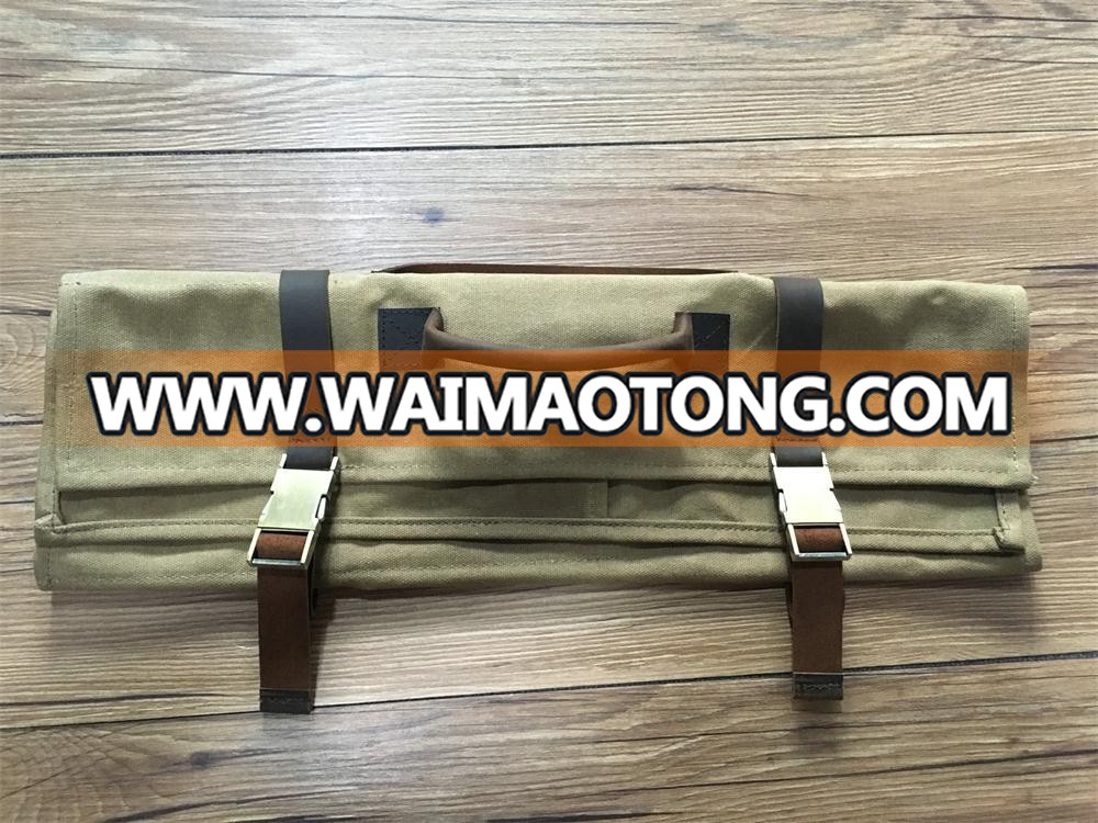 hot sale guangzhou custom canvas bartender roll bag