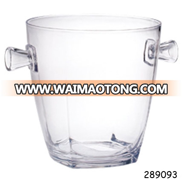 Clear Large Beer and Wine Acrylic Oval Plastic ice bucket