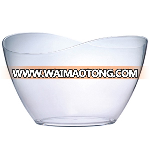 Clear Large Beer and Wine Acrylic Oval Plastic ice bucket