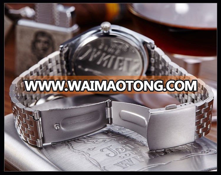 Hot Selling Fashion Round Stainless Steel Back Quartz Quality Watch