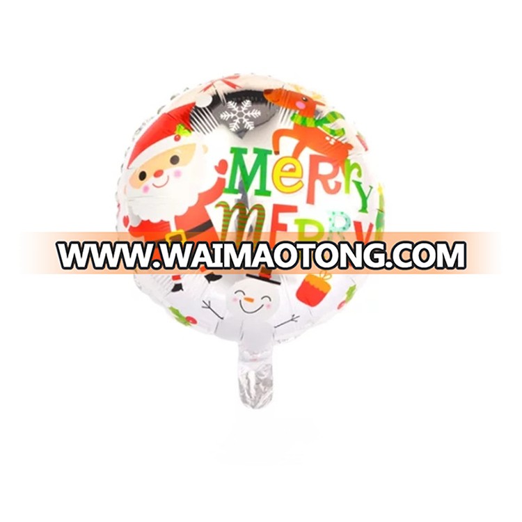 wholesale merry christmas day party decoration air balloon kids toy merry christmas hand sticks balloon christmas gift